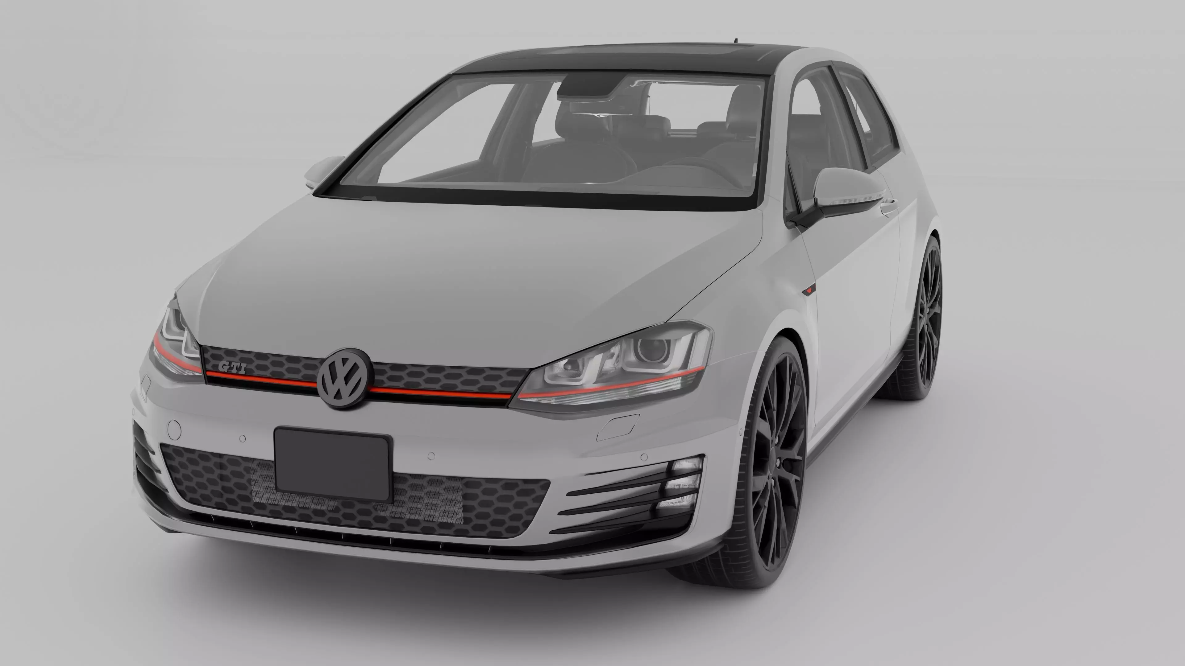 VW Golf GTI 3D model