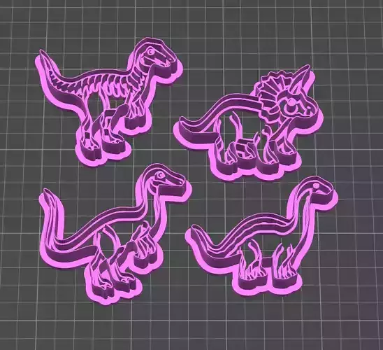 Dino cookie cutter