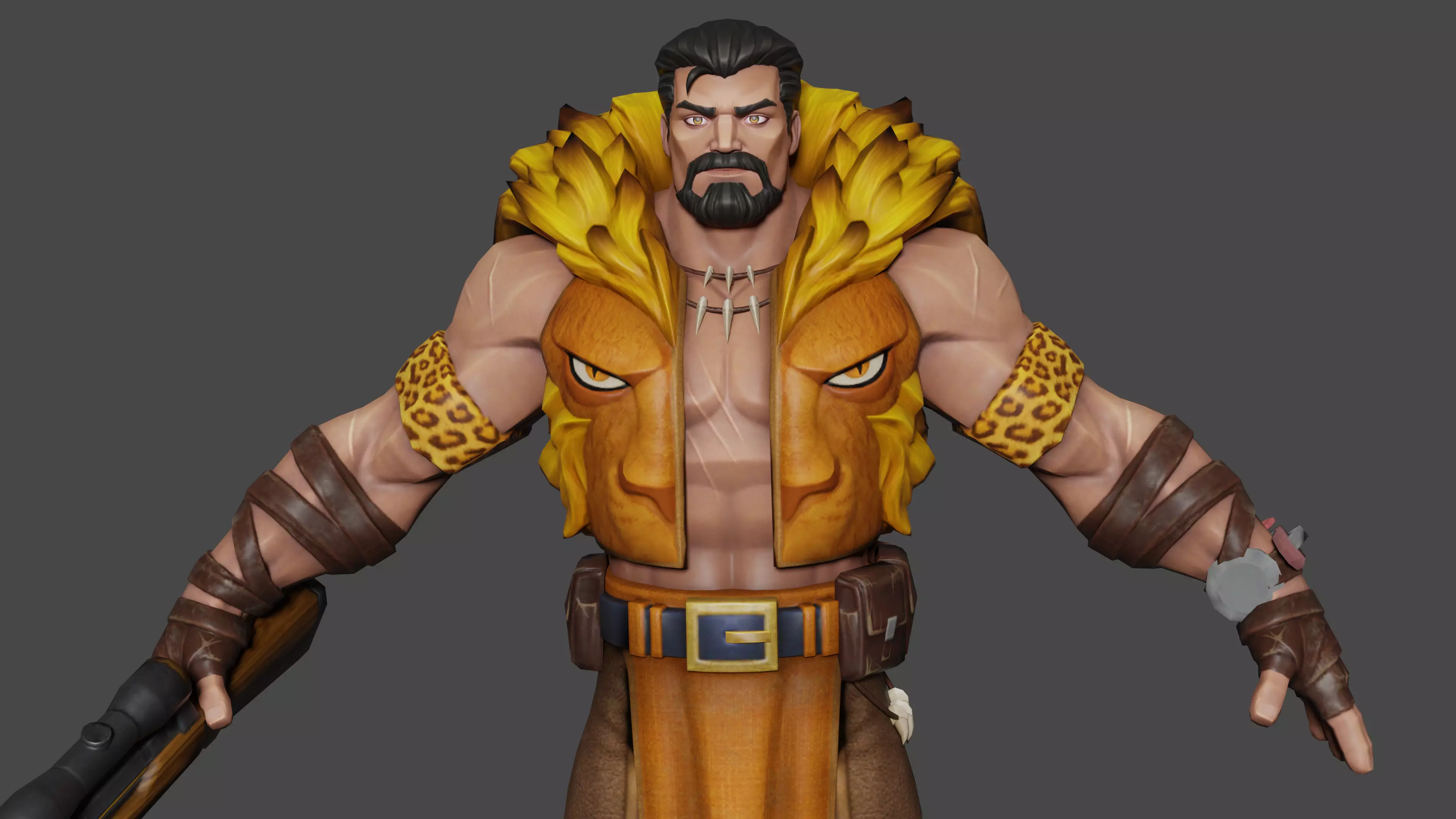 Kraven the Hunter 3D model_0