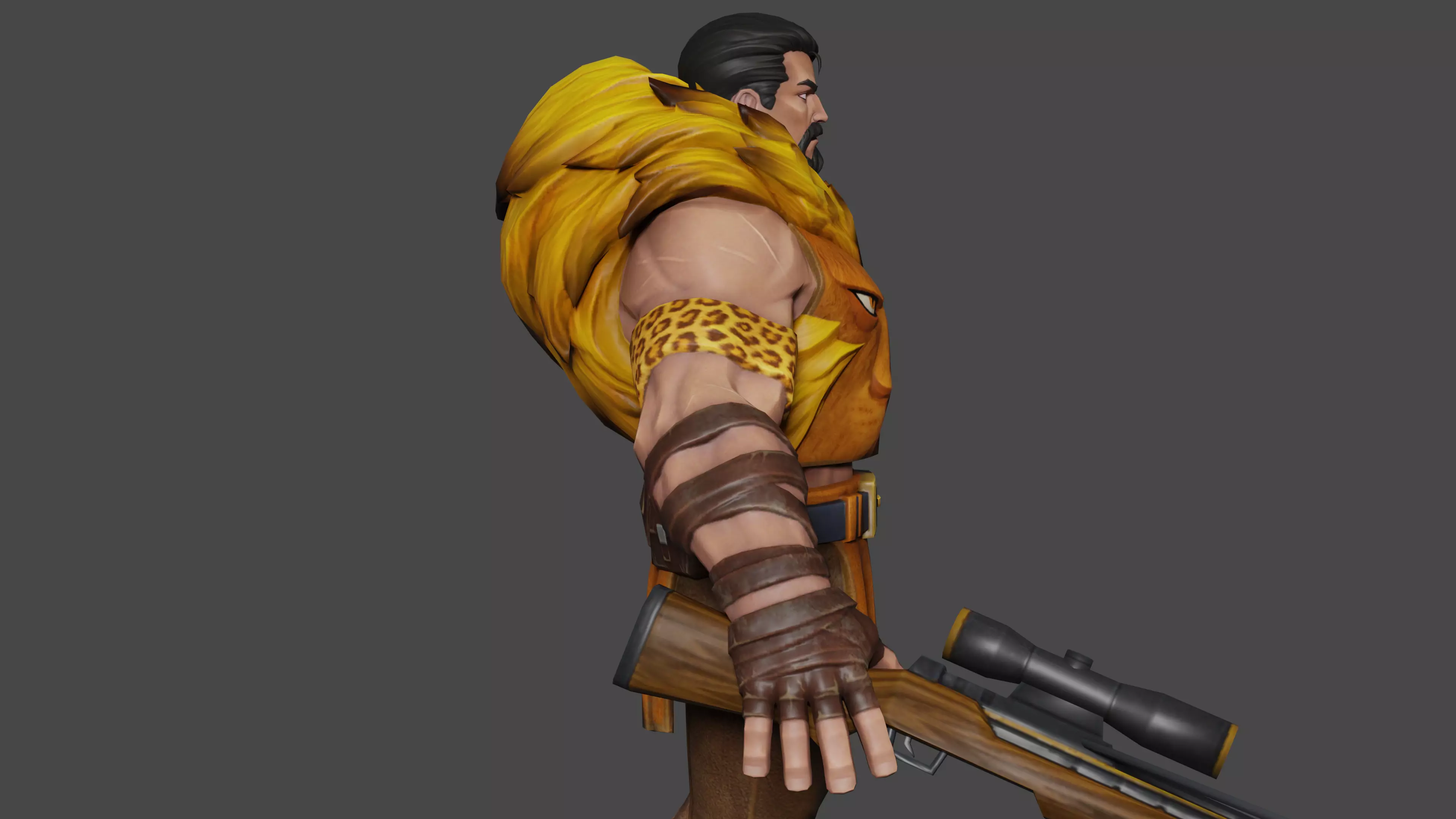 Kraven the Hunter 3D model_2