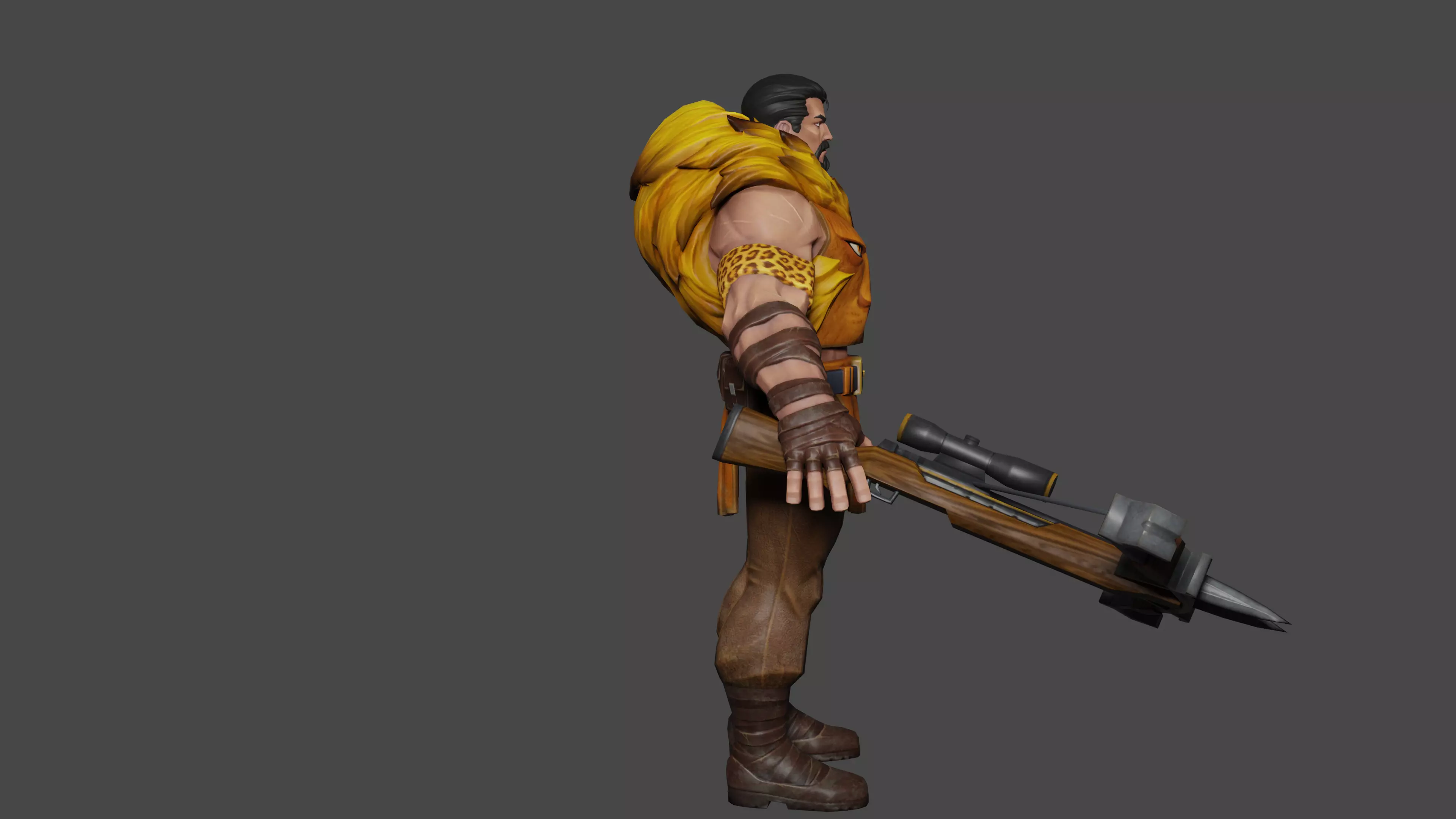 Kraven the Hunter 3D model_3