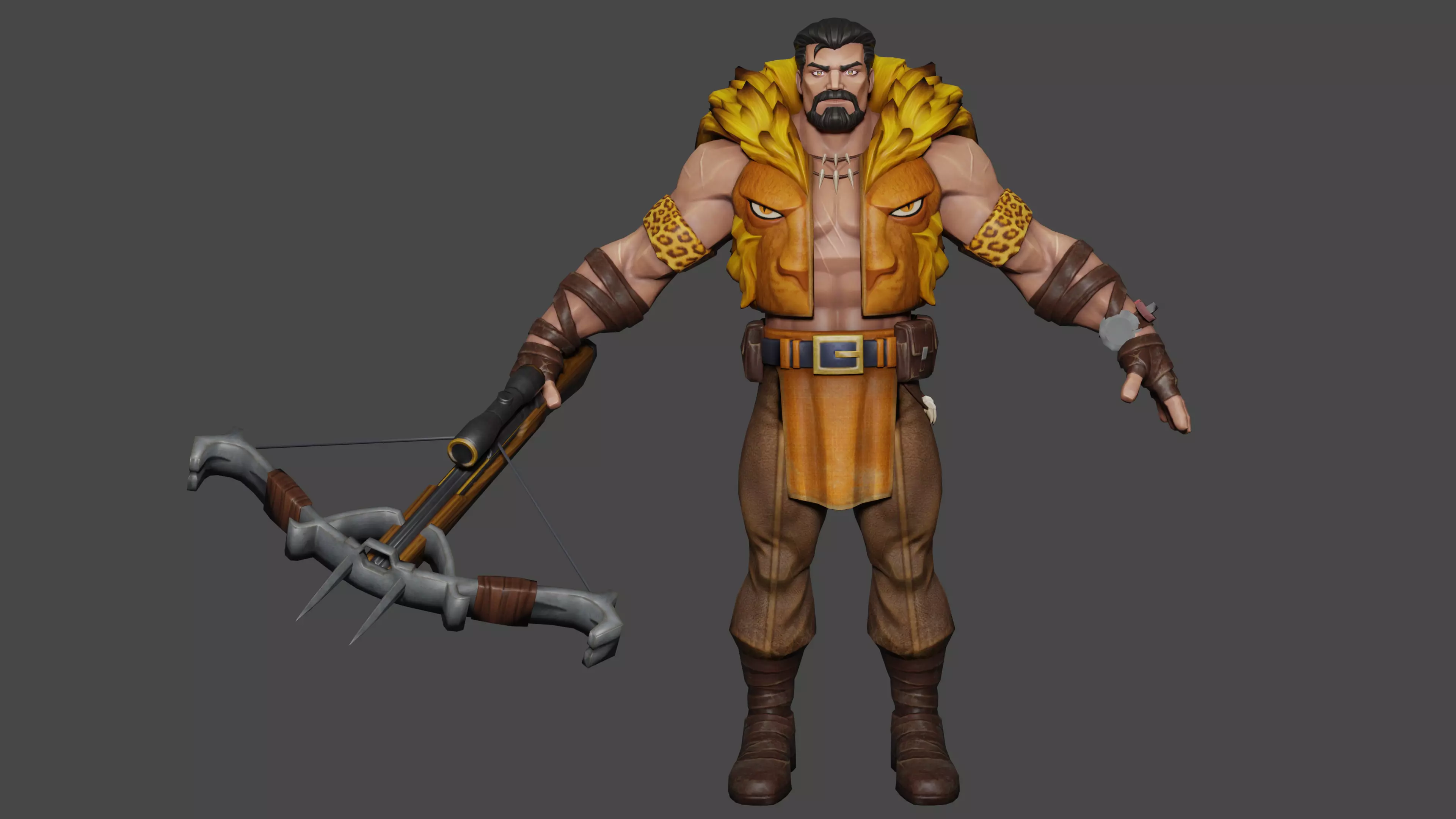 Kraven the Hunter 3D model_1