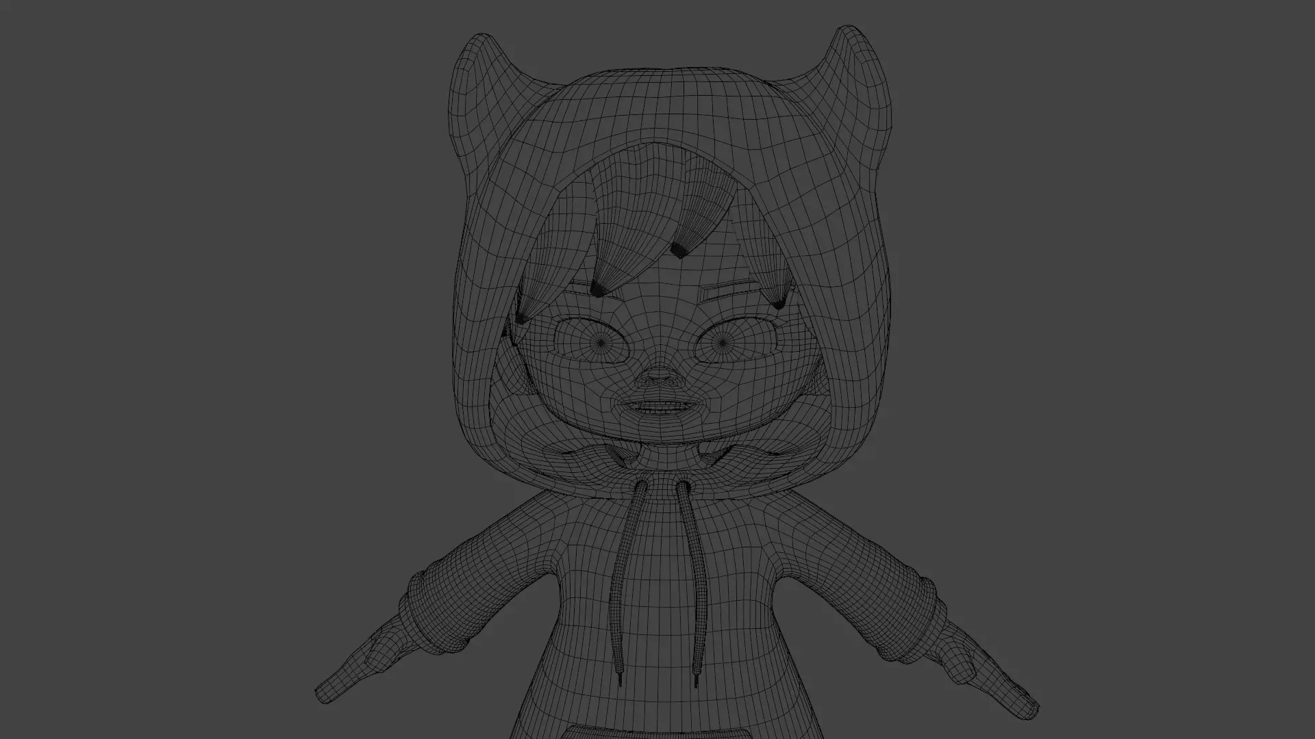 Cute Chibi Male 3D Character Low-poly 3D model Low-poly 3D model_14