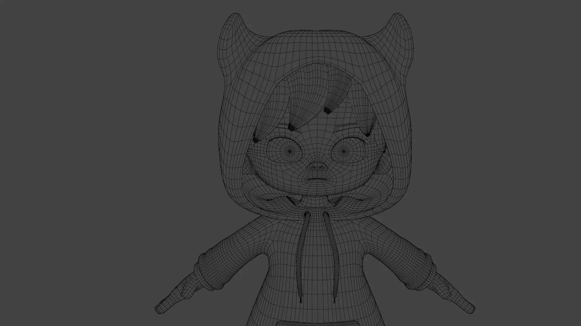 Cute Chibi Male 3D Character Low-poly 3D model Low-poly 3D model_13