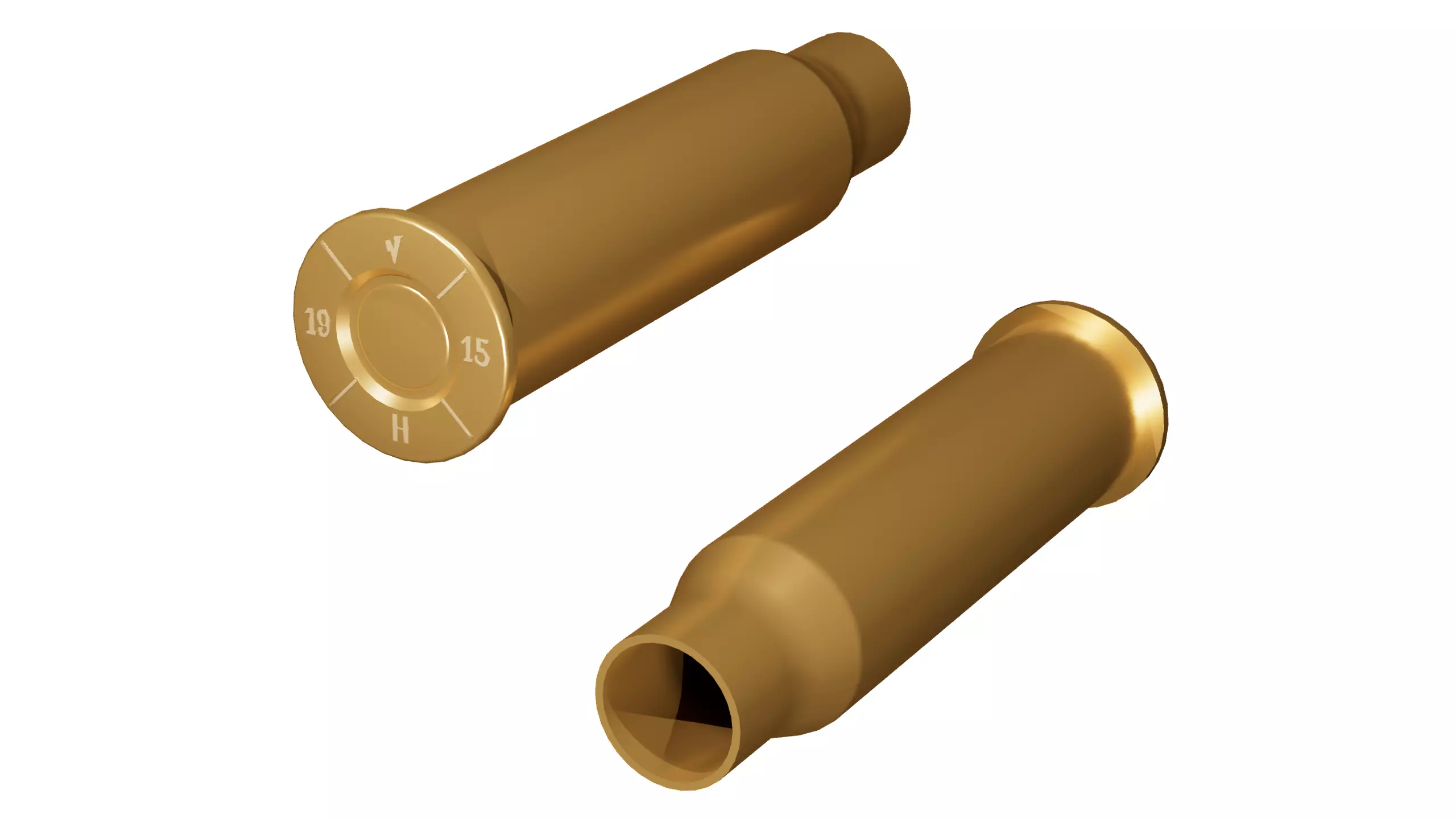 8x50R Mannlicher Cartridge 3D model_6