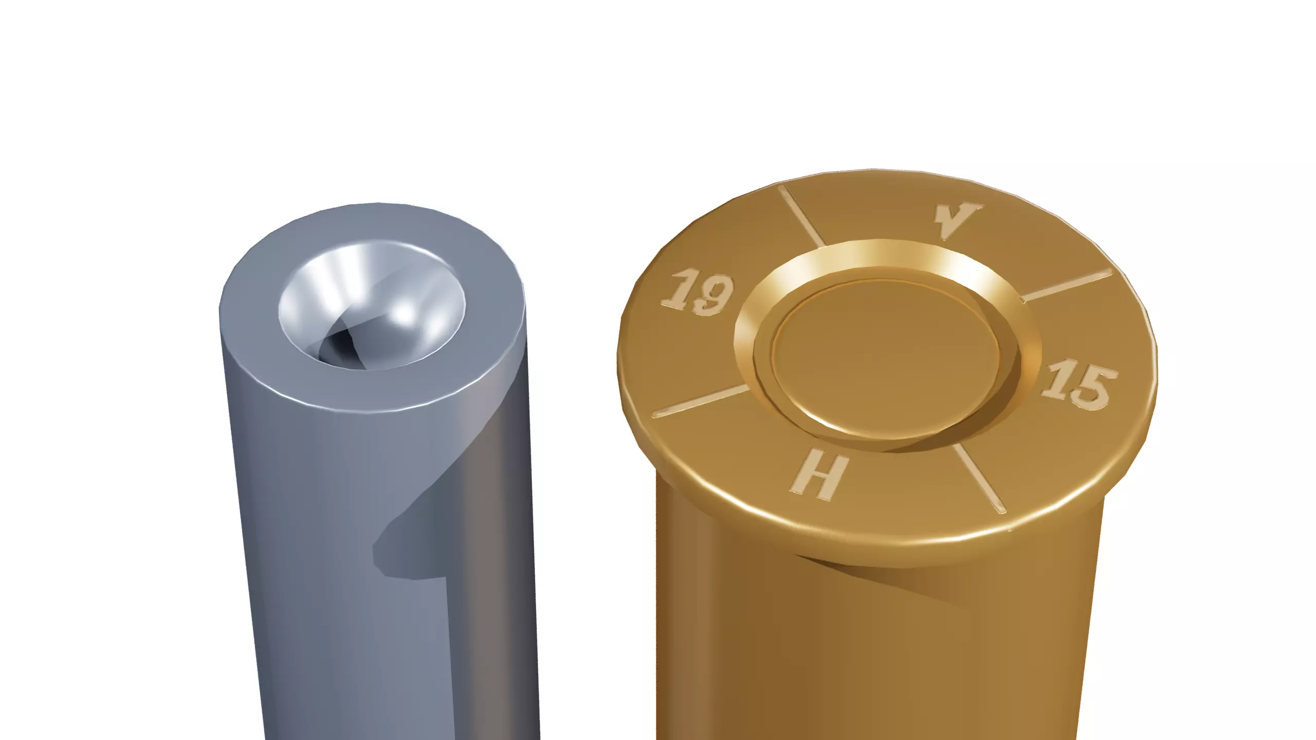 8x50R Mannlicher Cartridge 3D model_3