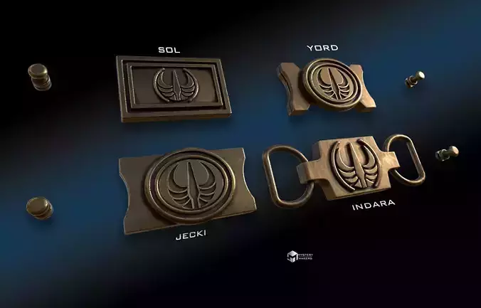 High republic Jedi belt buckles