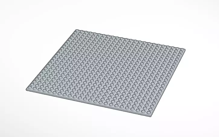 Grey Baseplate 3D print model