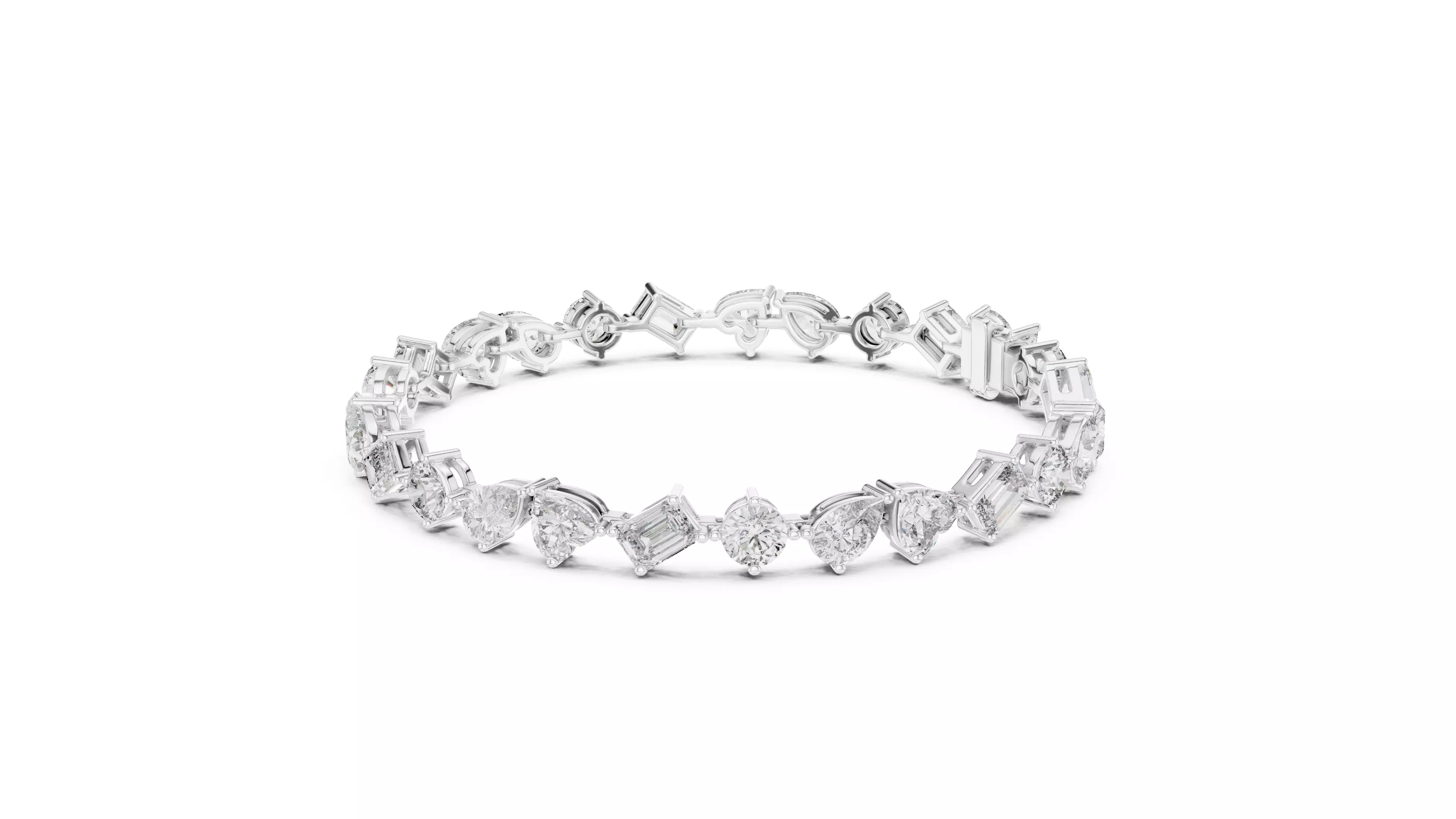 Tennis Bracelet 3dm stl renders Animation video details 3D print model_4