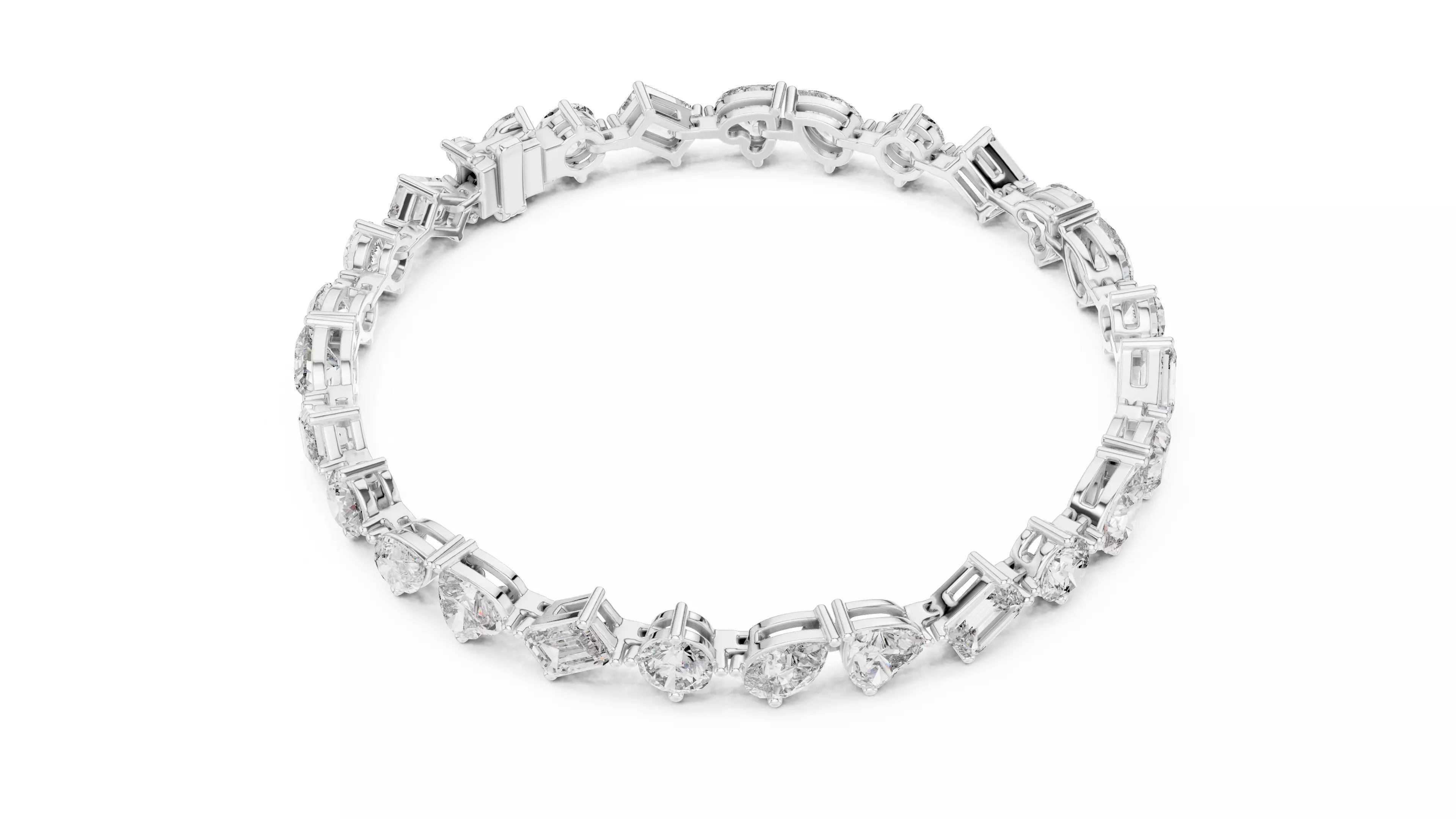 Tennis Bracelet 3dm stl renders Animation video details 3D print model_5