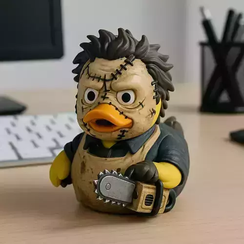Rubber Duck - Leatherface halloween - 3d print
