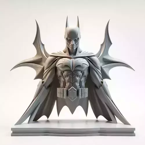 3D printed Batman model  3D printed