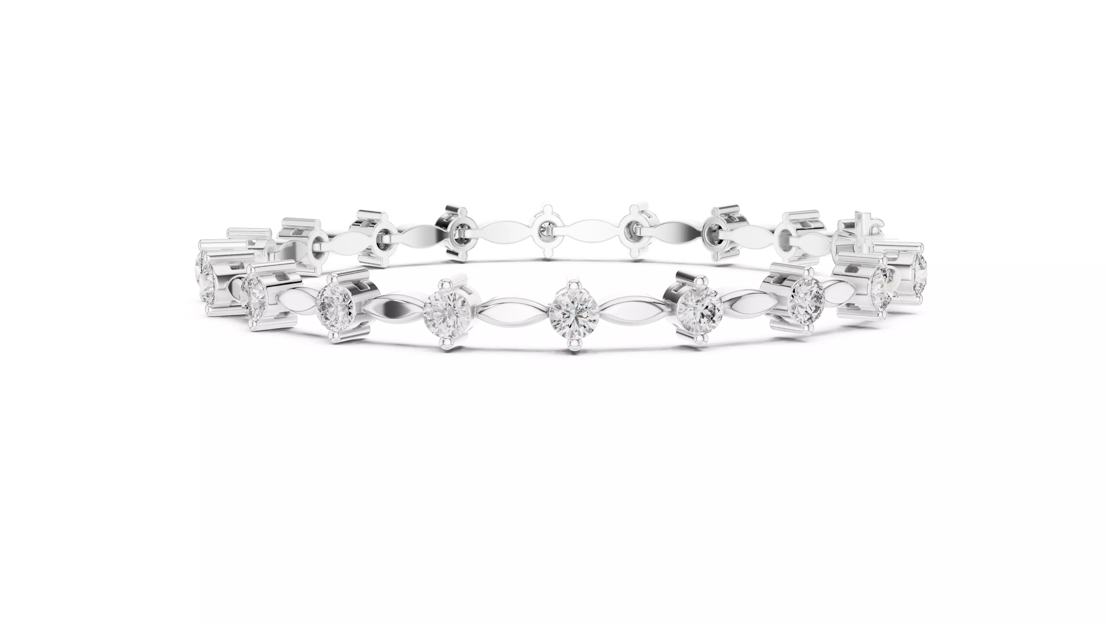 Tennis Bracelet 3dm stl renders Animation video details  3D print model_6