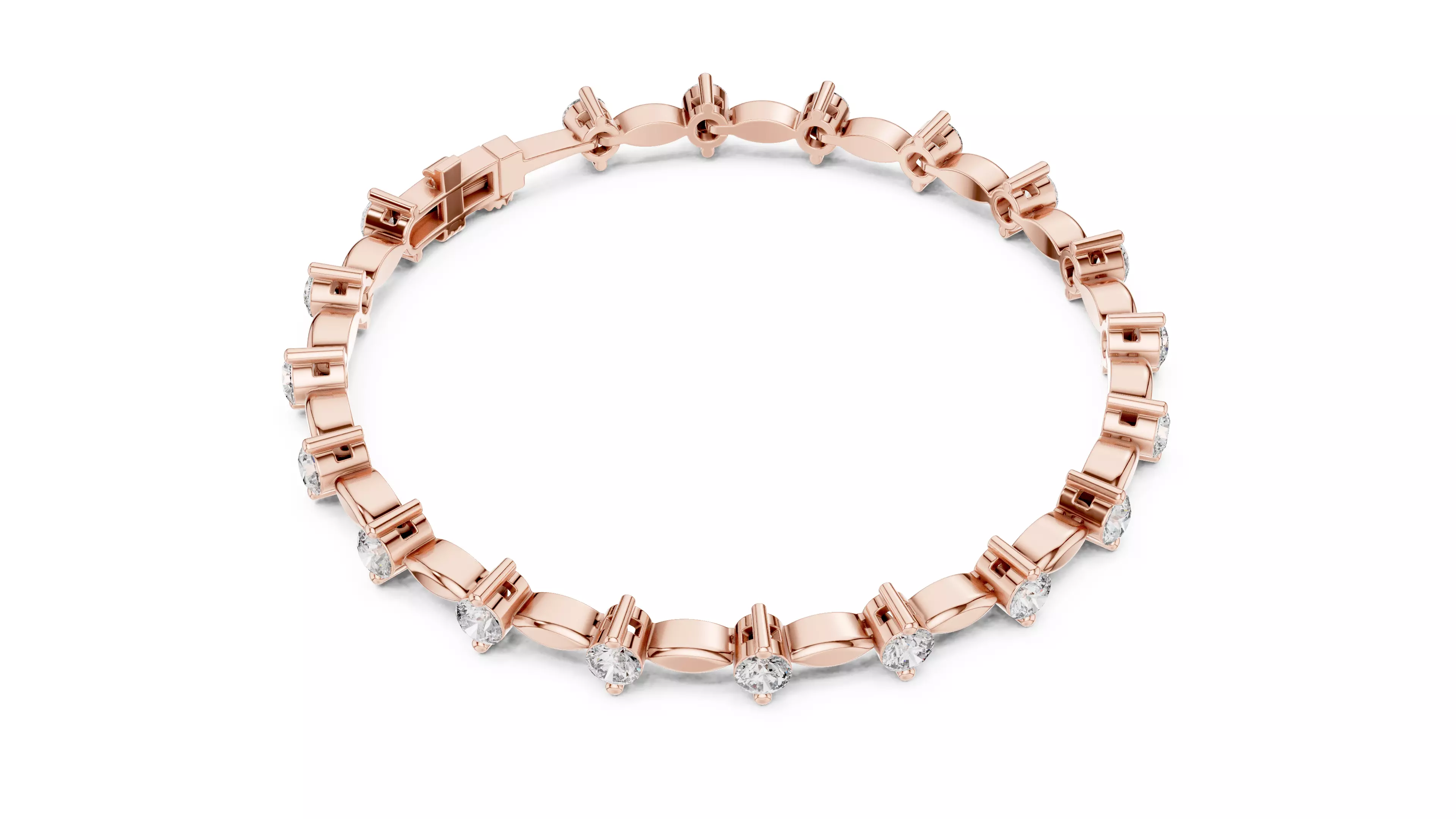 Tennis Bracelet 3dm stl renders Animation video details  3D print model_2