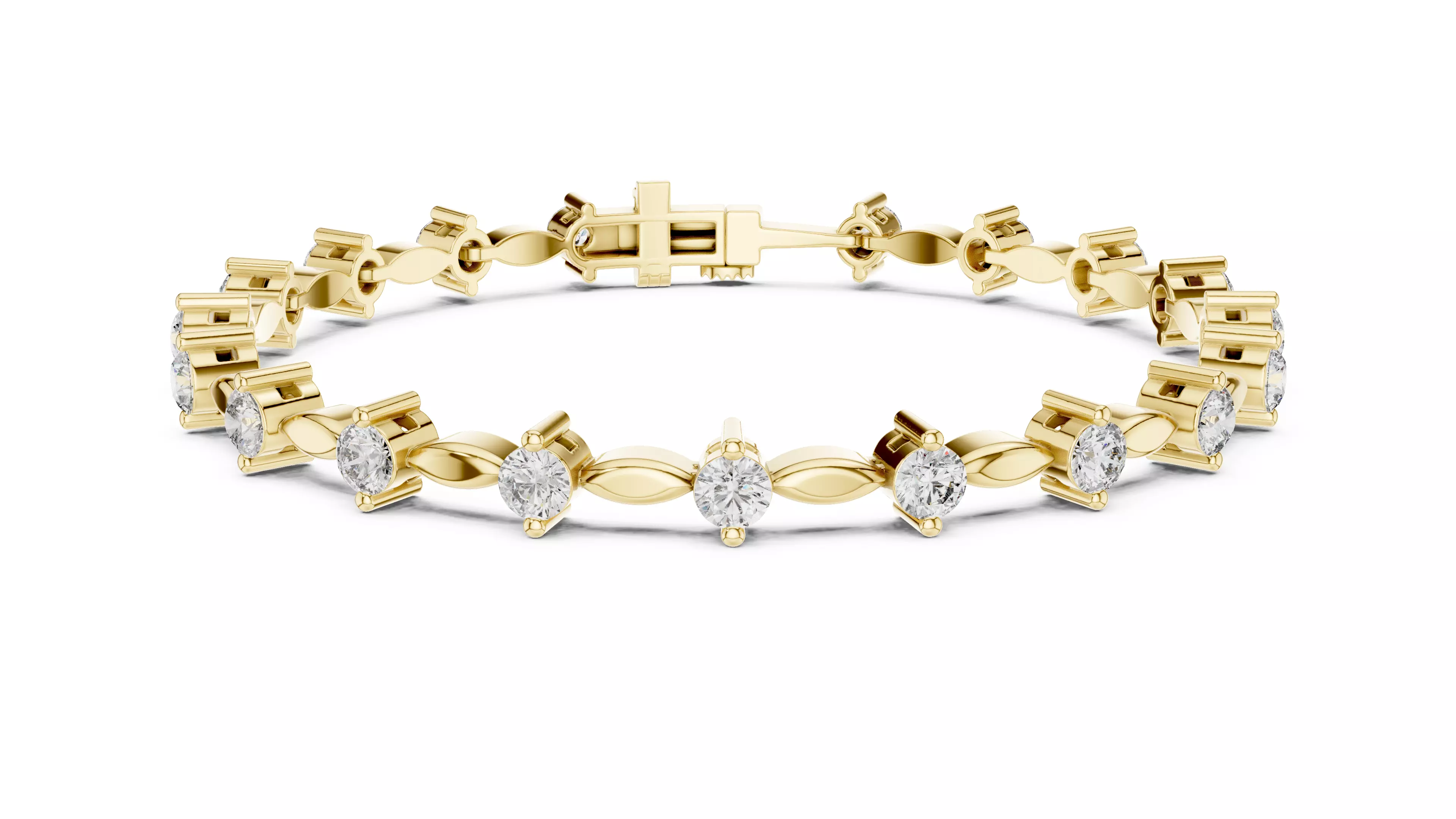 Tennis Bracelet 3dm stl renders Animation video details  3D print model_11