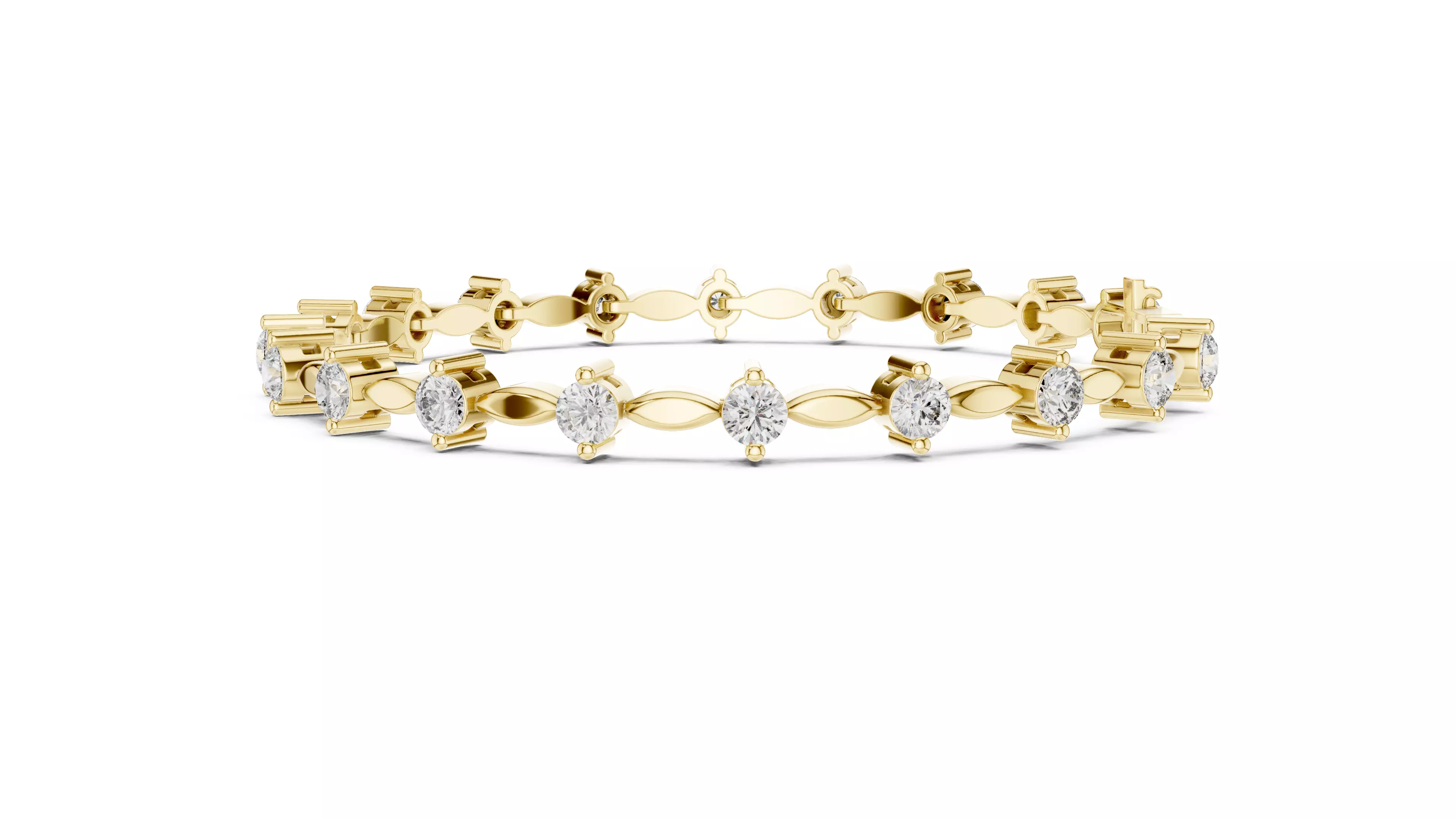 Tennis Bracelet 3dm stl renders Animation video details  3D print model_10