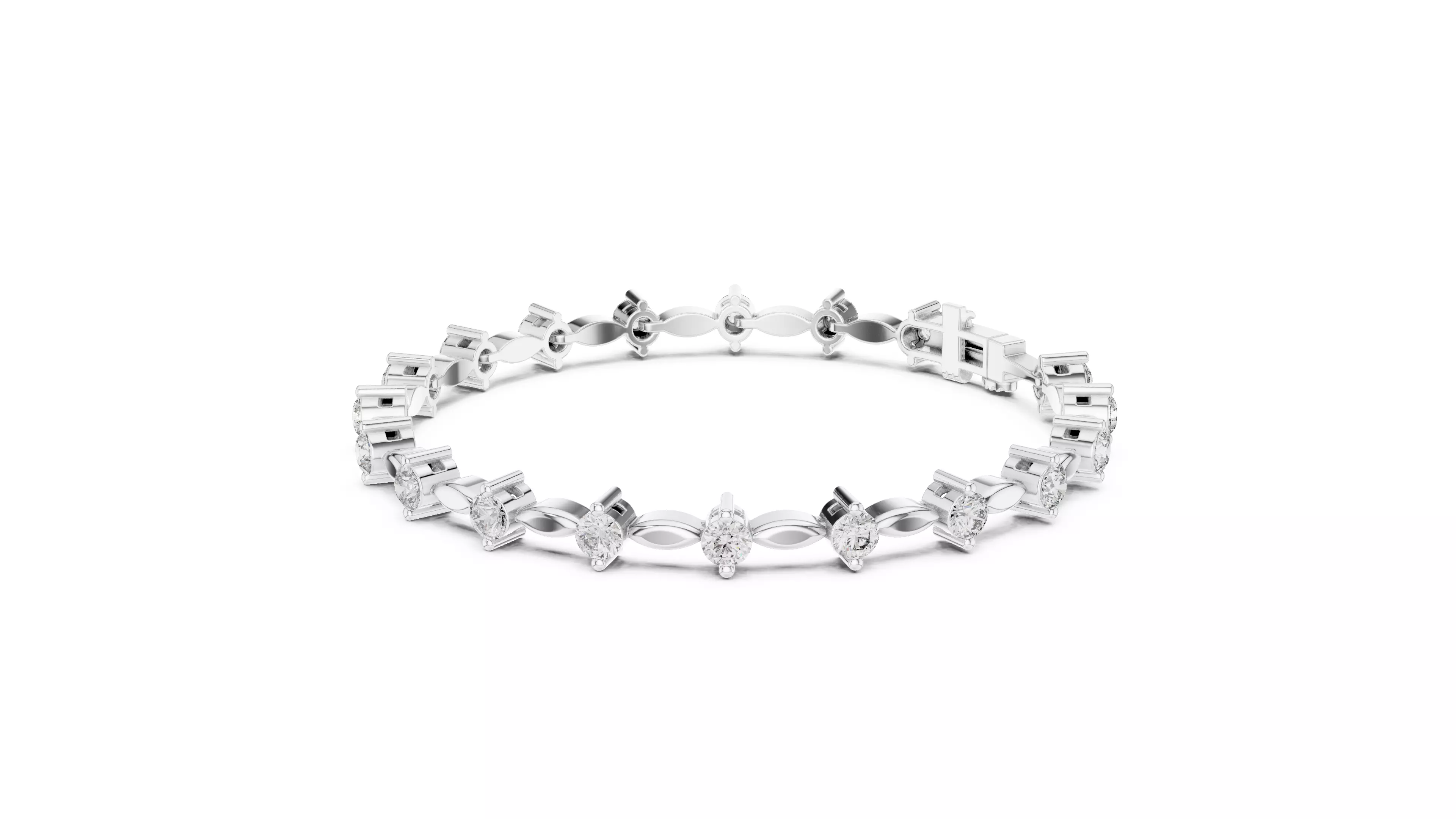 Tennis Bracelet 3dm stl renders Animation video details  3D print model_4