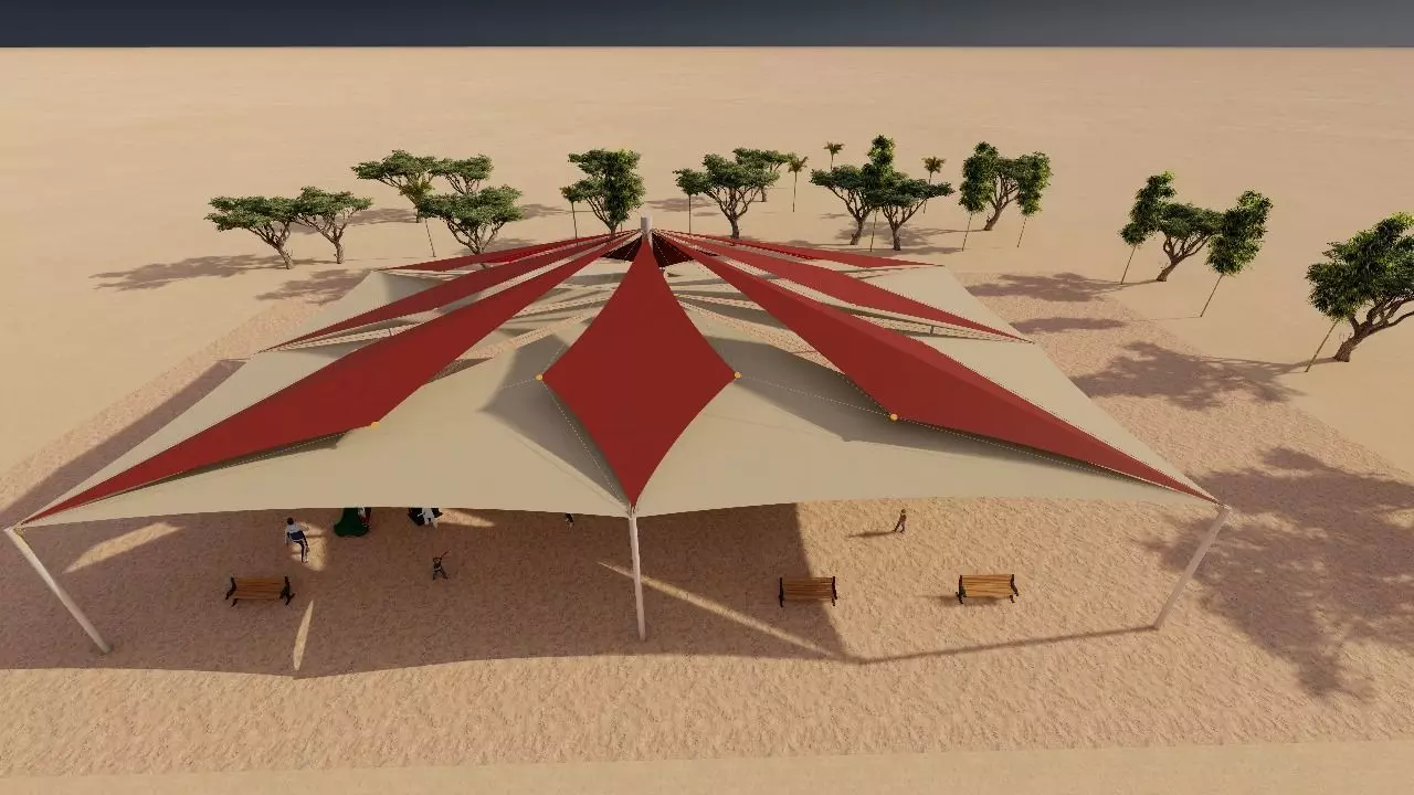 Arabian Style Shed Design in Sketch up 3D model