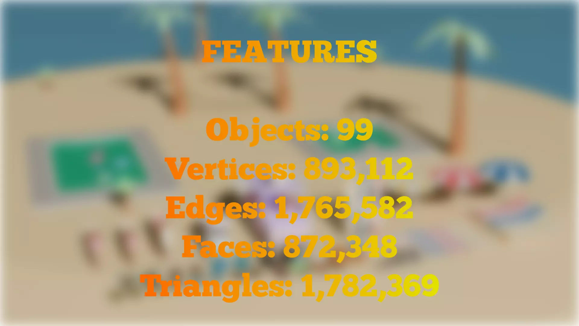 Summer asset pack full colletcion 3D model_23