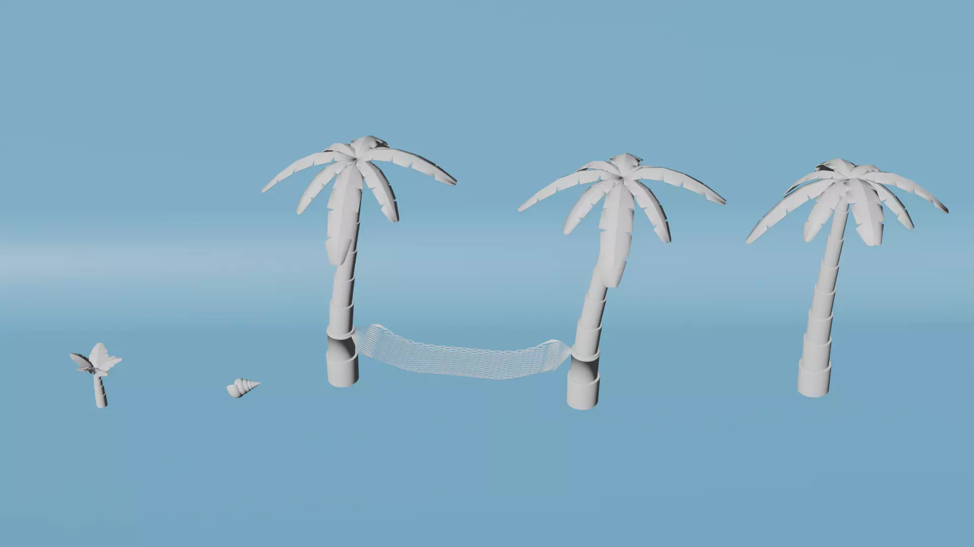 Summer asset pack full colletcion 3D model_12