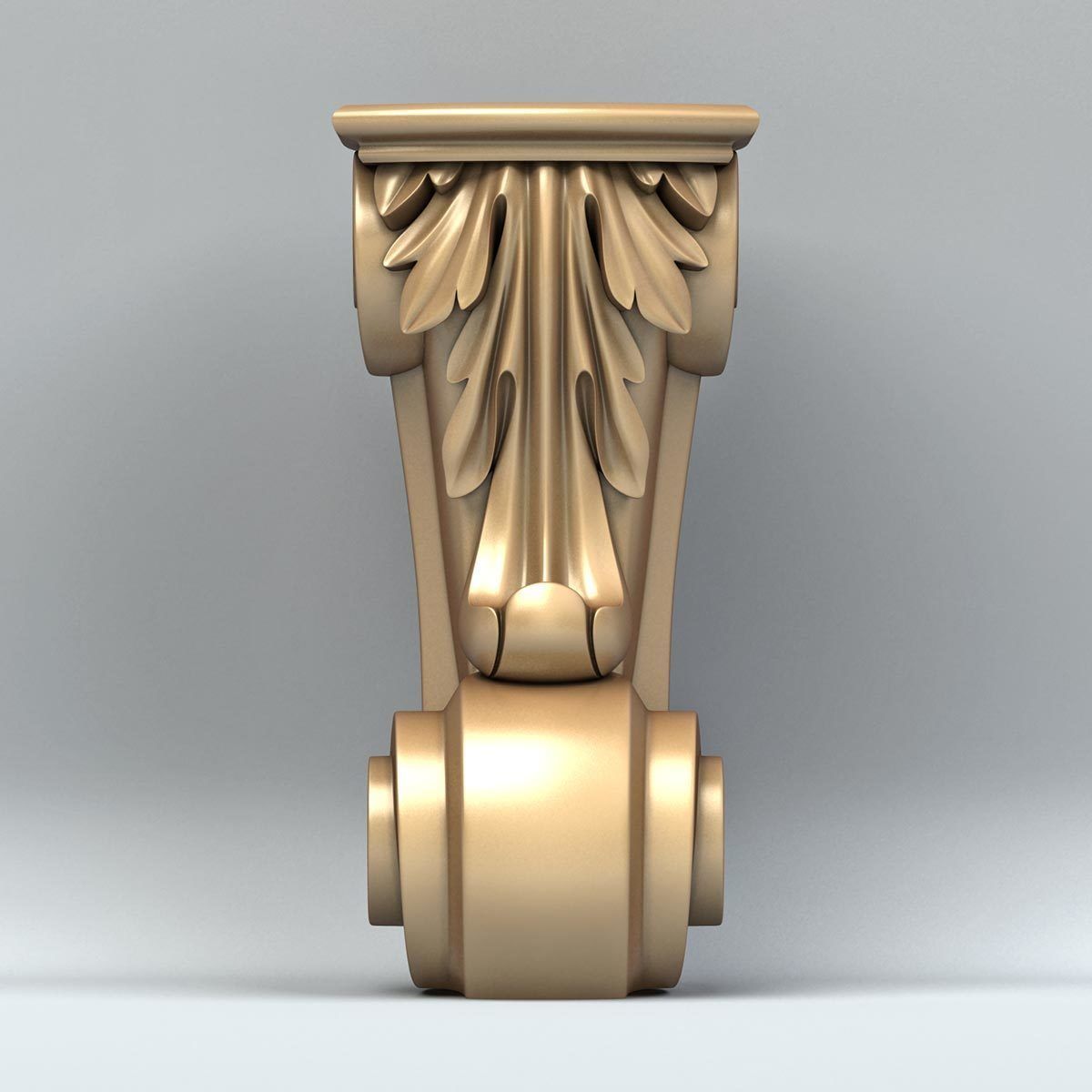 Furniture leg 008 3D model_1