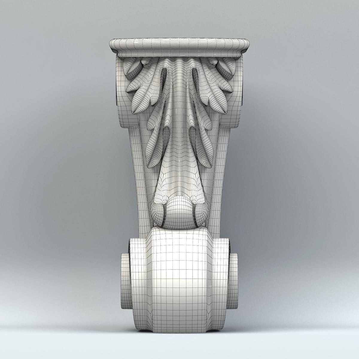 Furniture leg 008 3D model_5