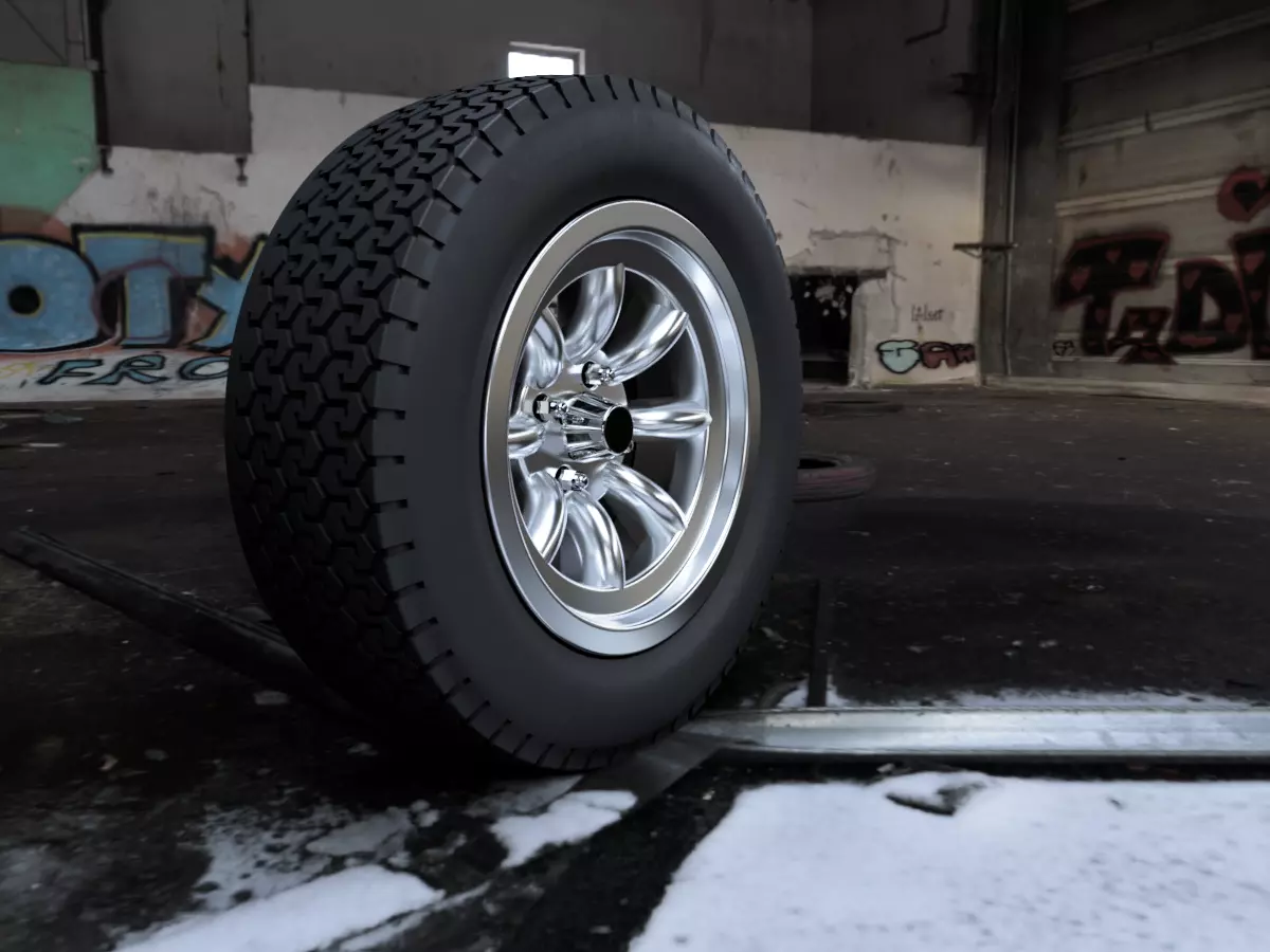 Minilite Style 1-24-1-25 Scale Wheels and Tires Hi-Poly 3D print model_3