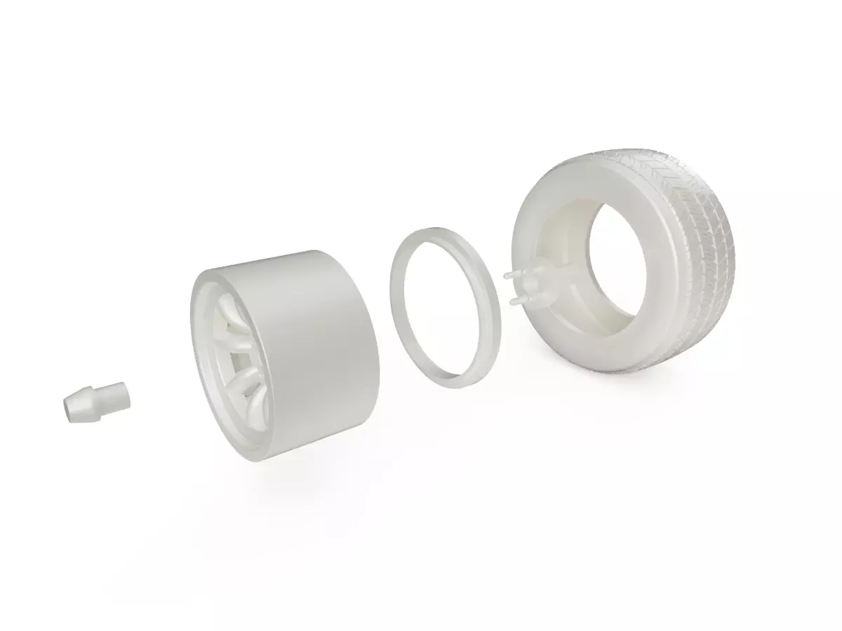 Minilite Style 1-24-1-25 Scale Wheels and Tires Hi-Poly 3D print model_7