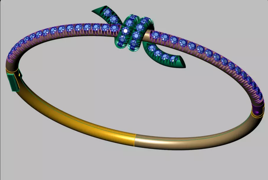 Tiffany Bracelet 3D print model_0