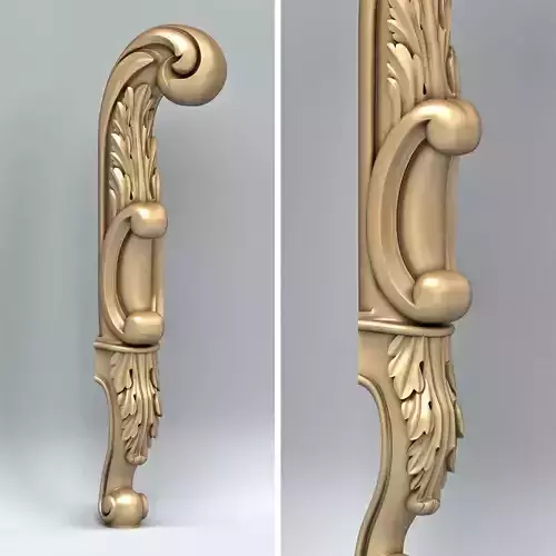 Furniture leg 009 3D model