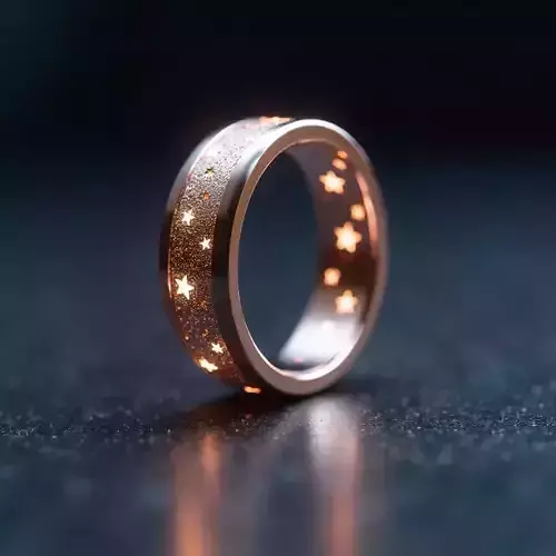 Enchanted Starlight Ring 3D Model