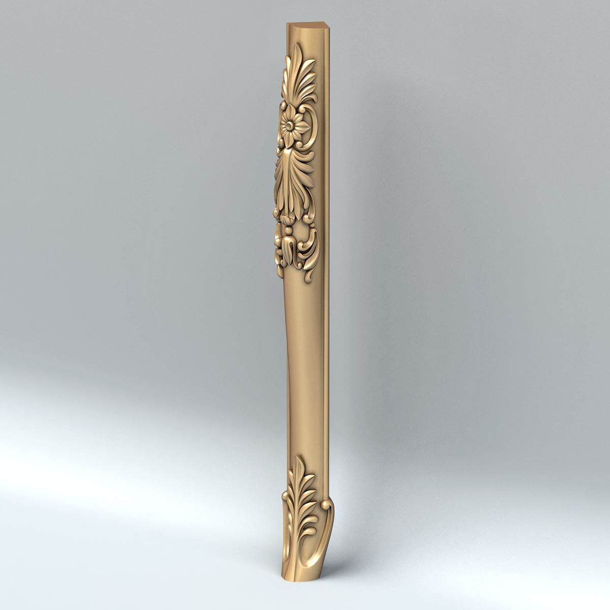 Furniture leg 010 3D model_5