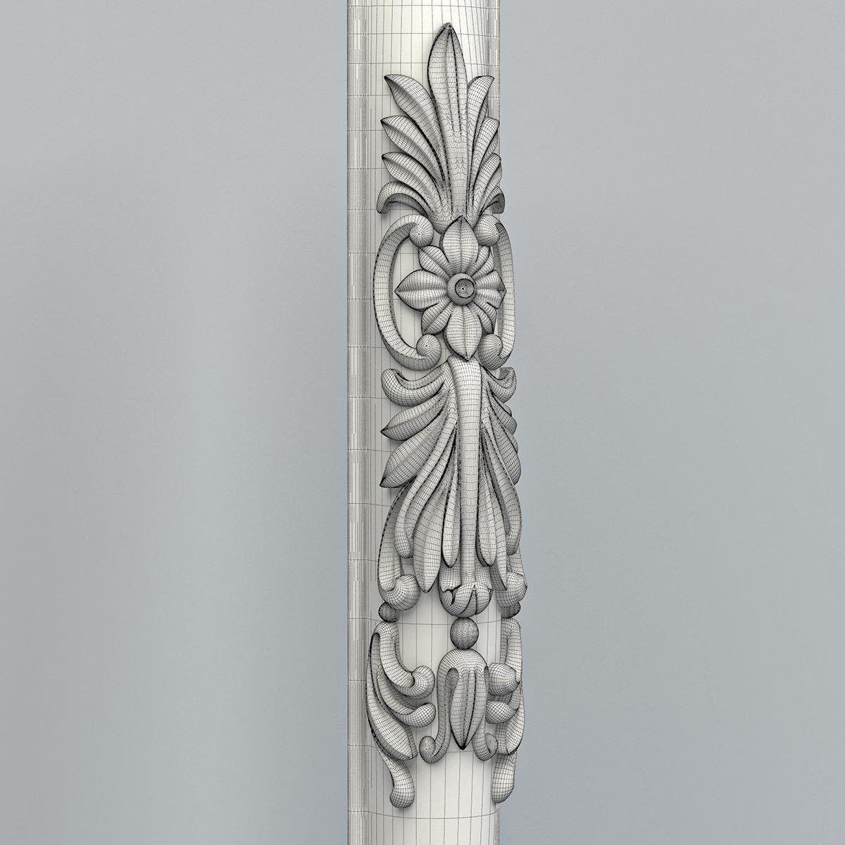 Furniture leg 010 3D model_6