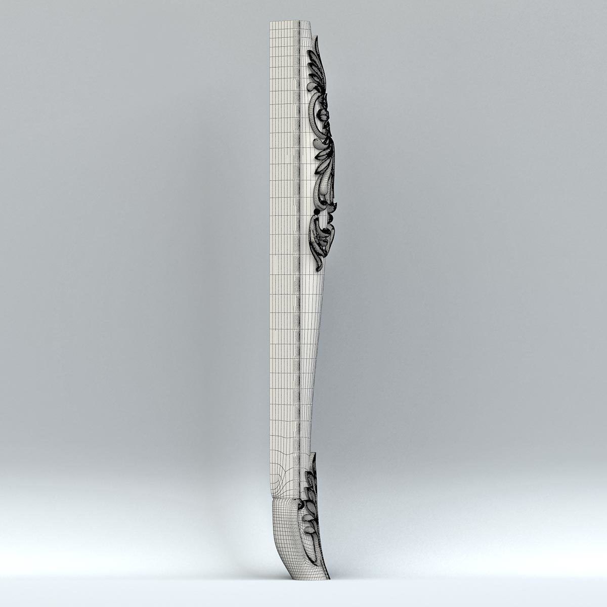 Furniture leg 010 3D model_7