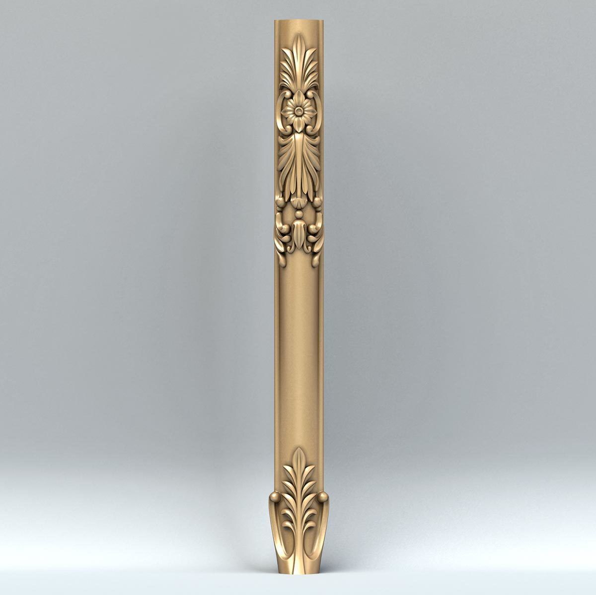 Furniture leg 010 3D model_3