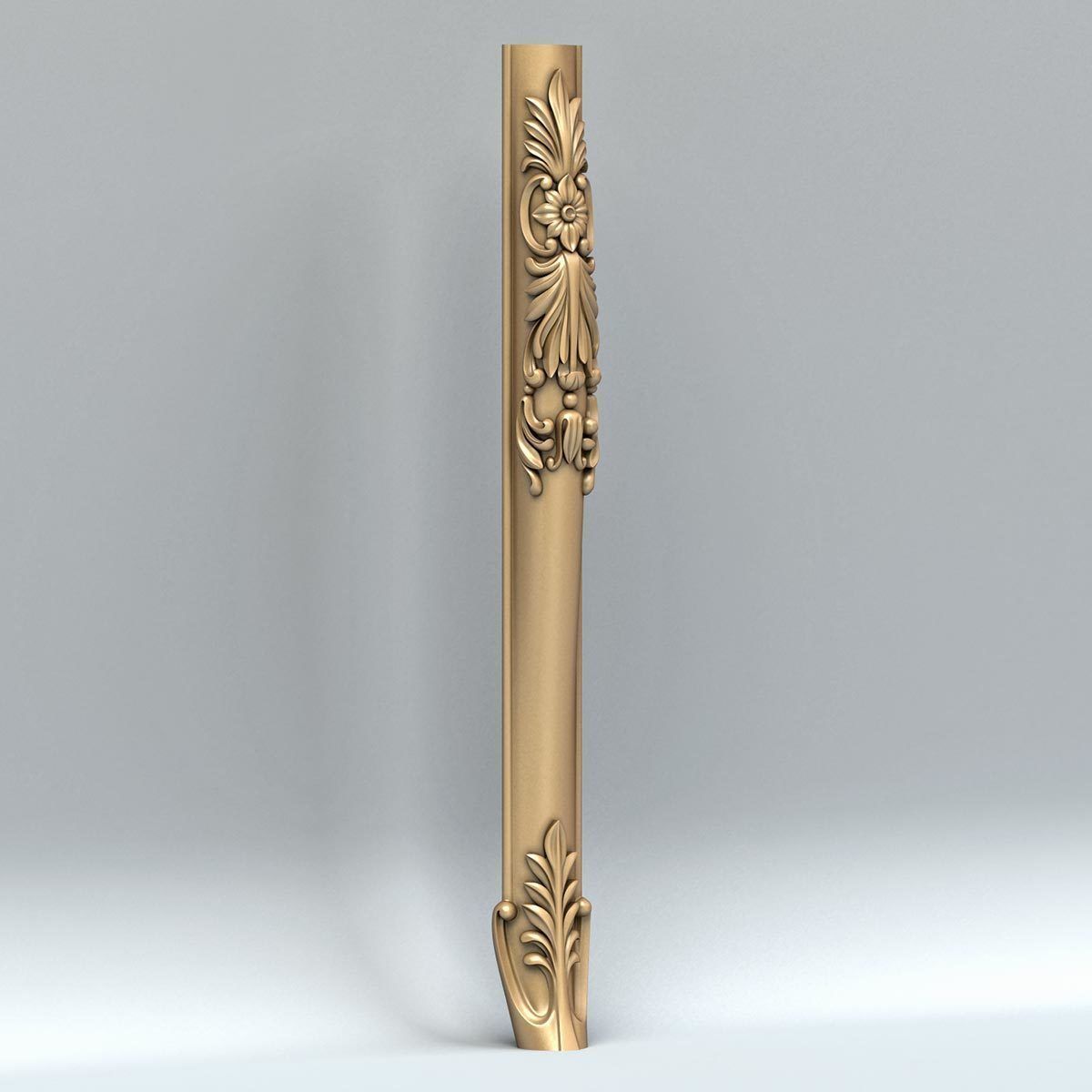 Furniture leg 010 3D model_2