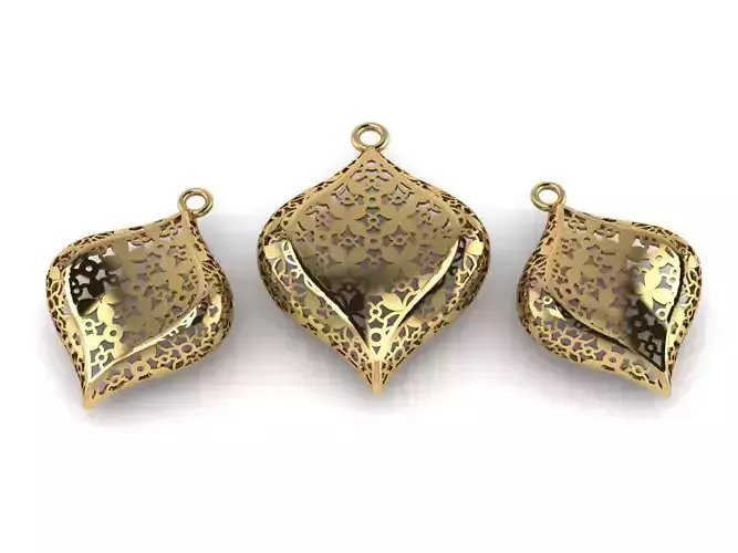 Earrings and necklace set