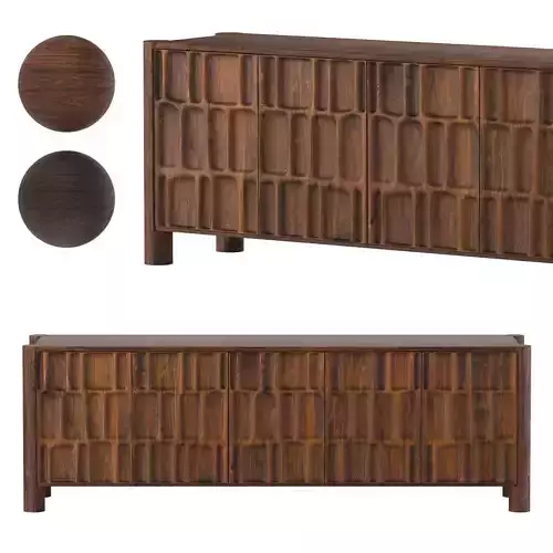 Ezri Console Table 82 Aged Wood 