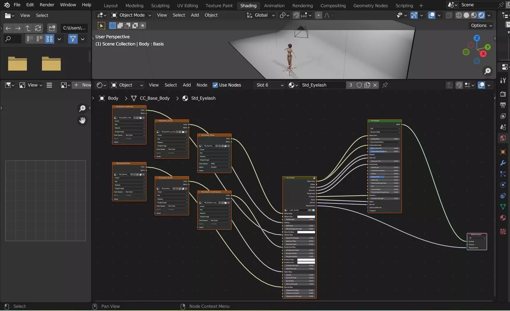 Realistic voluptuous Female 3D model_15