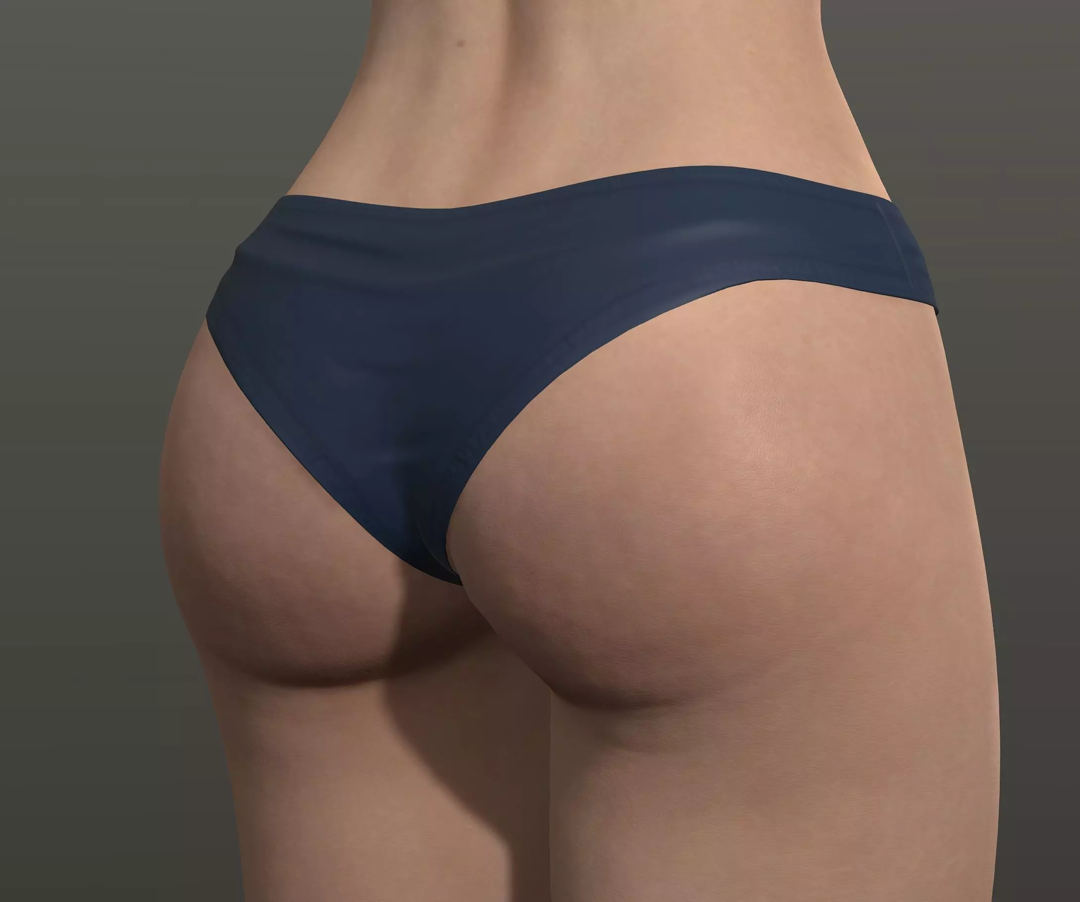Realistic voluptuous Female 3D model_9