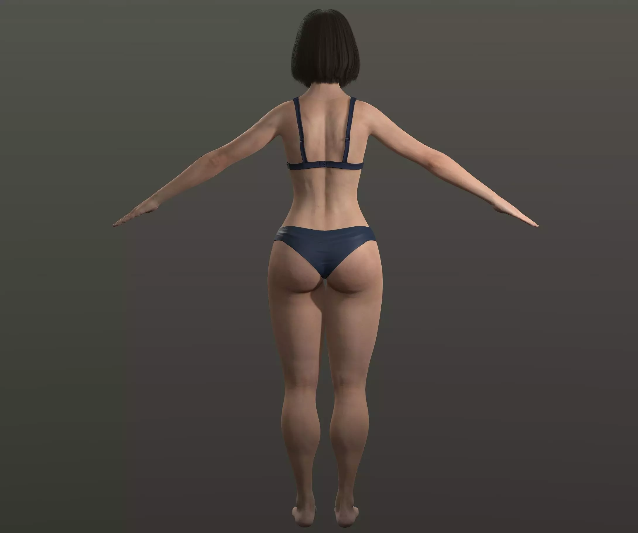 Realistic voluptuous Female 3D model_14