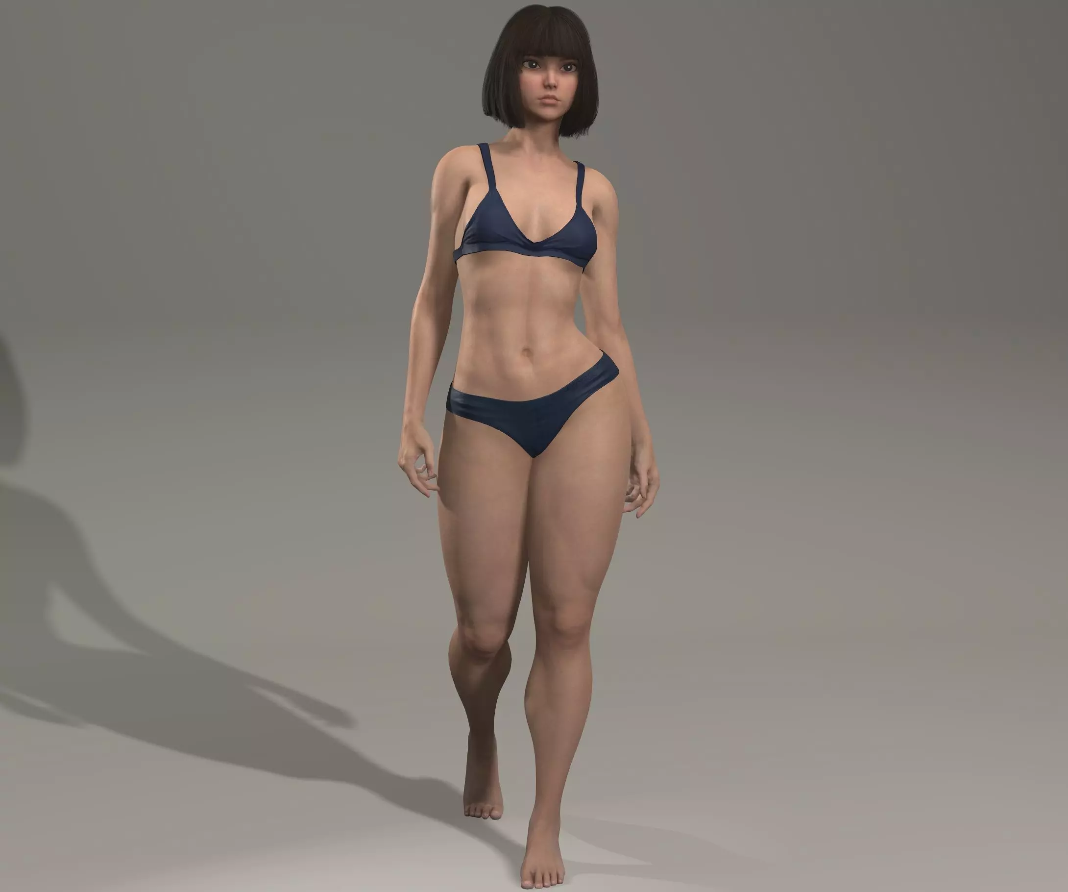 Realistic voluptuous Female 3D model_2