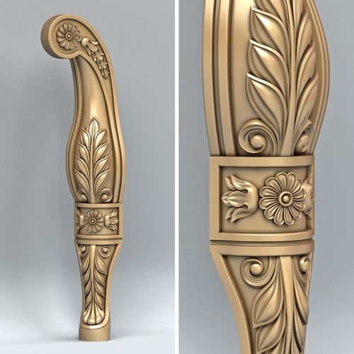 Furniture leg 012 3D model