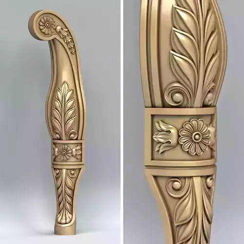 Furniture leg 012 3D model