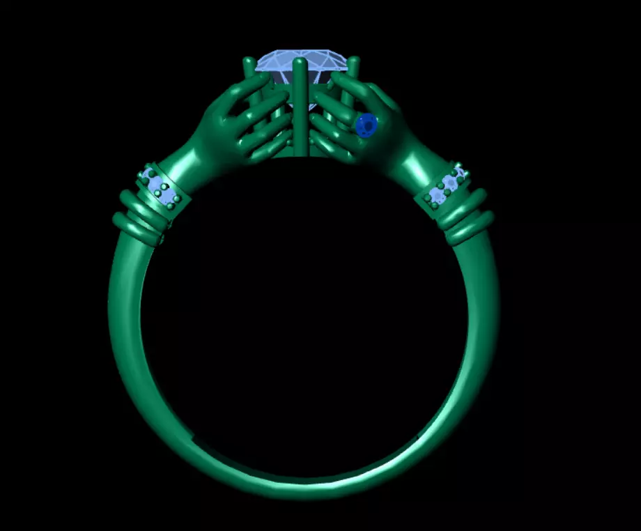  HAND RING LIGHT WEIGHT Low-poly 3D model_1