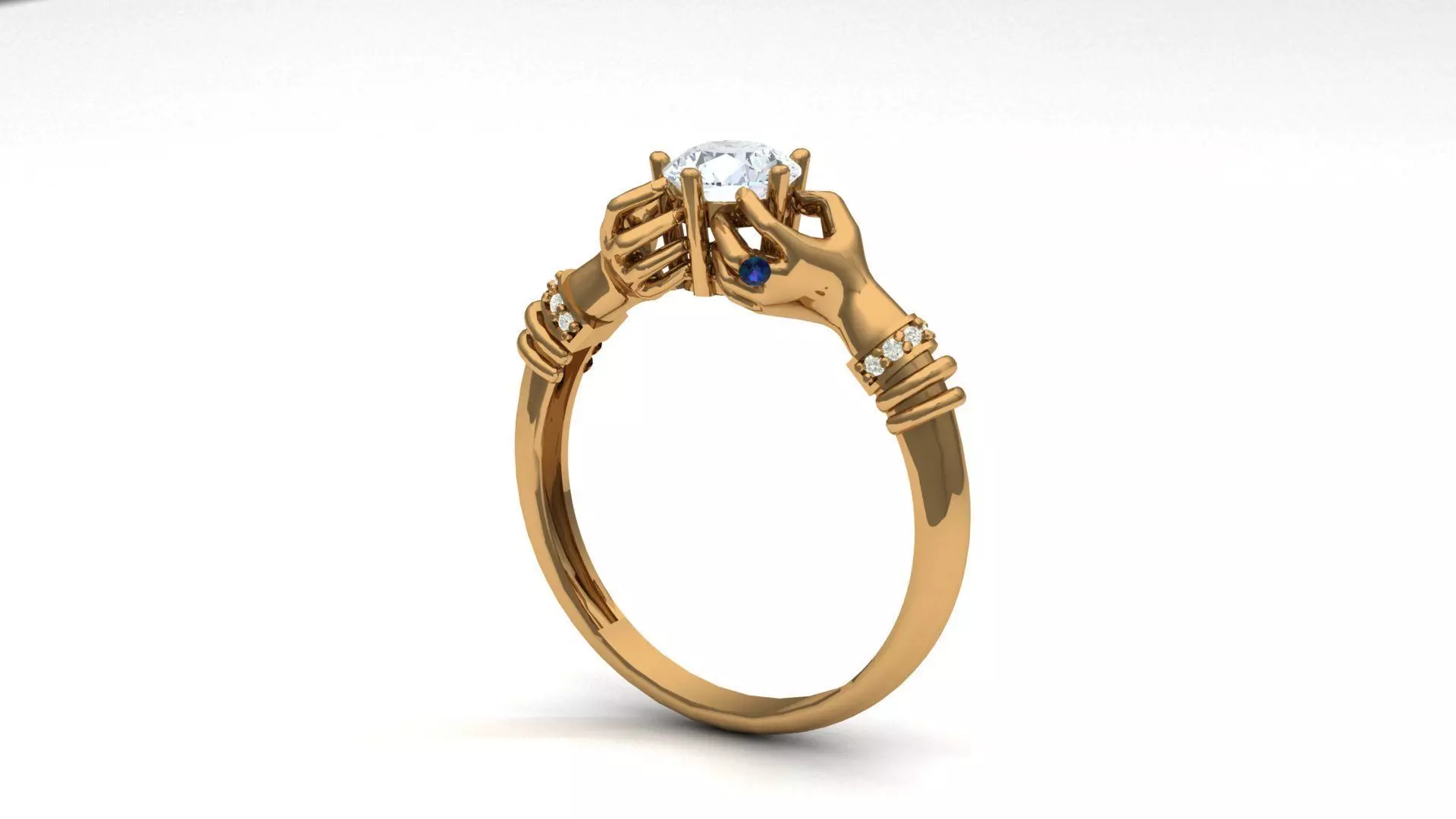  HAND RING LIGHT WEIGHT Low-poly 3D model_0