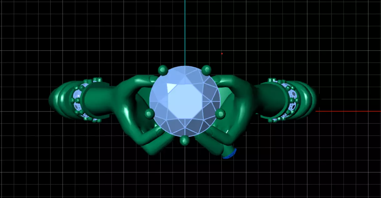  HAND RING LIGHT WEIGHT Low-poly 3D model_2