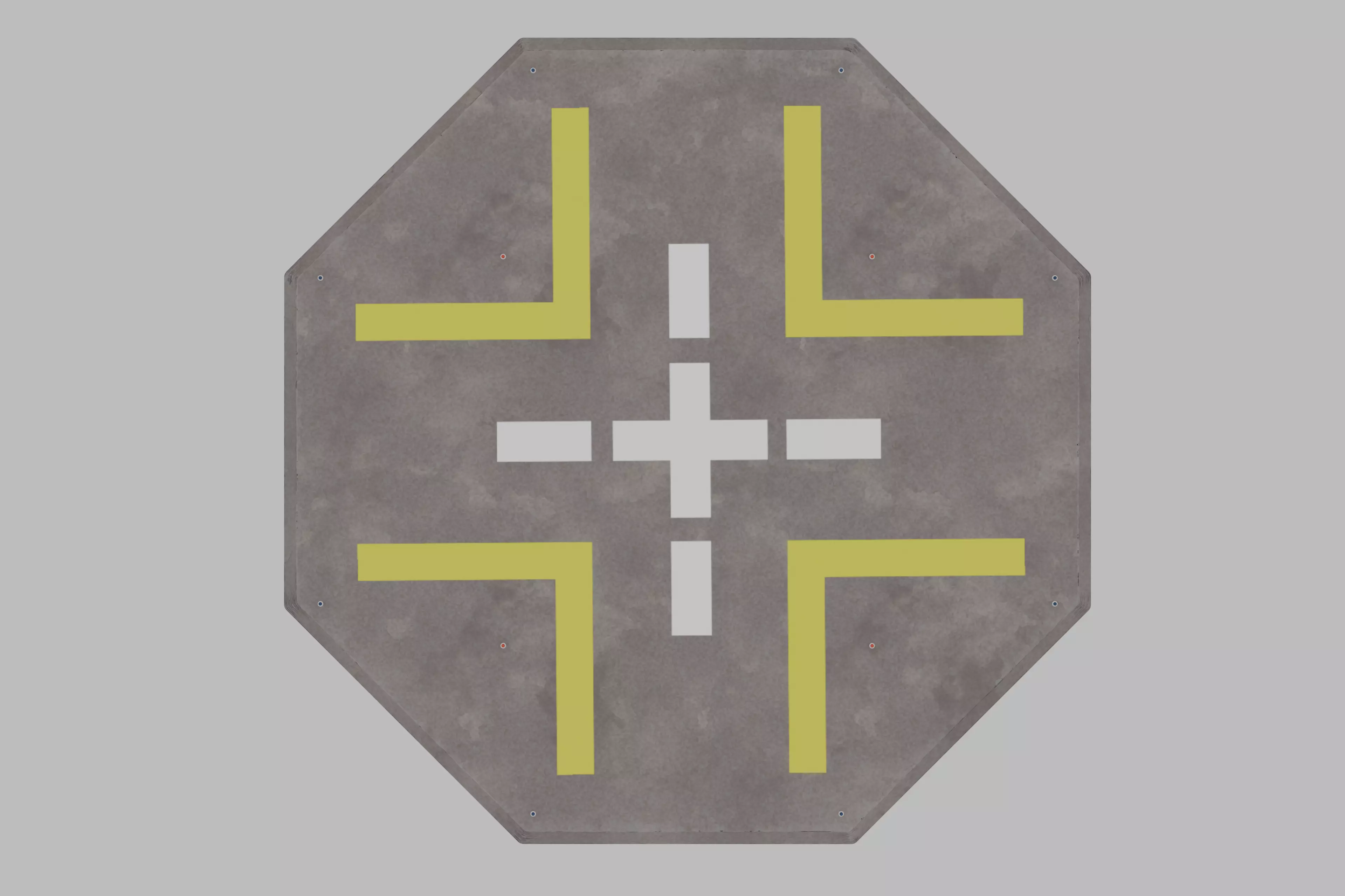 Jurassic Themed - Helipad Low-poly 3D model_2