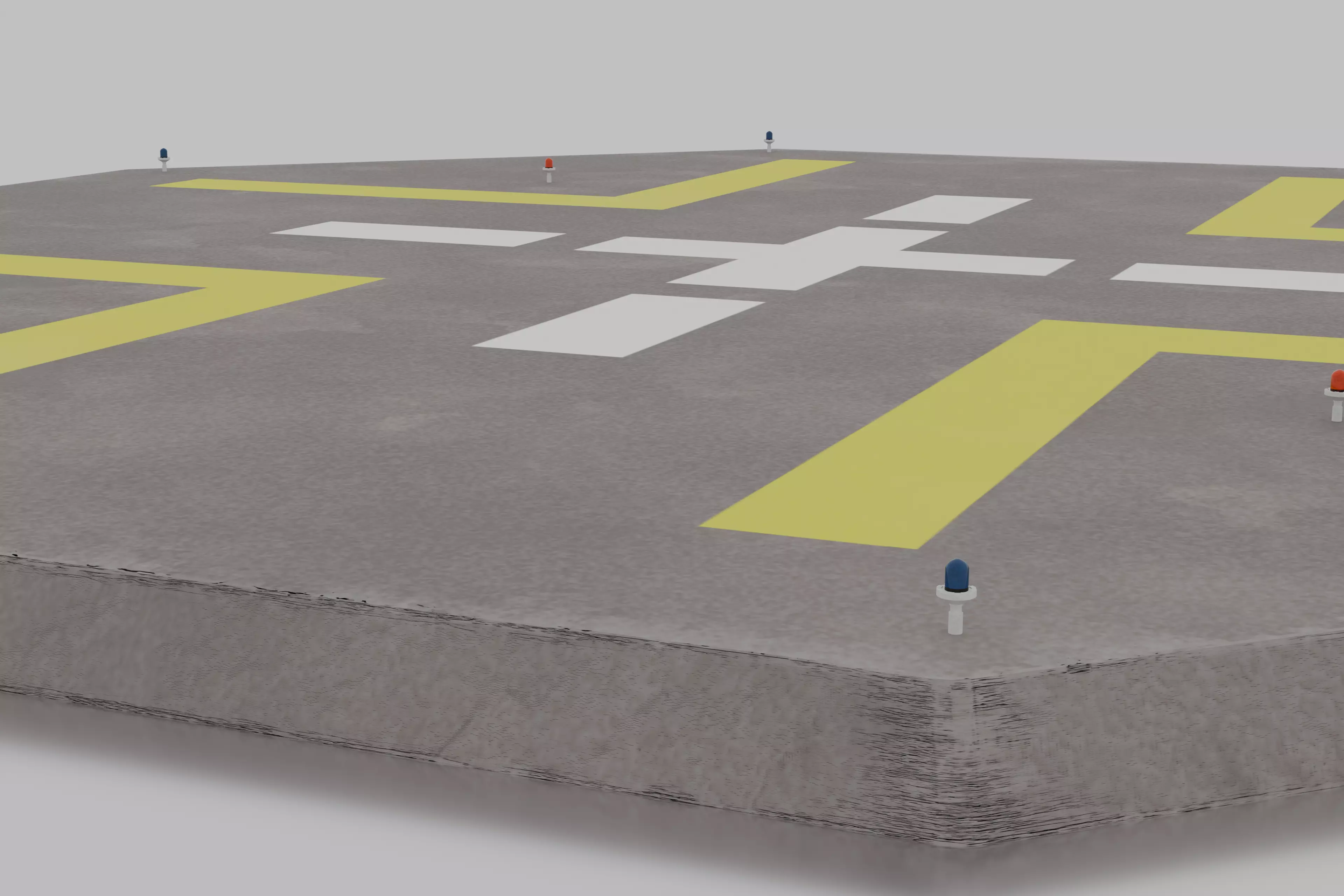 Jurassic Themed - Helipad Low-poly 3D model_3