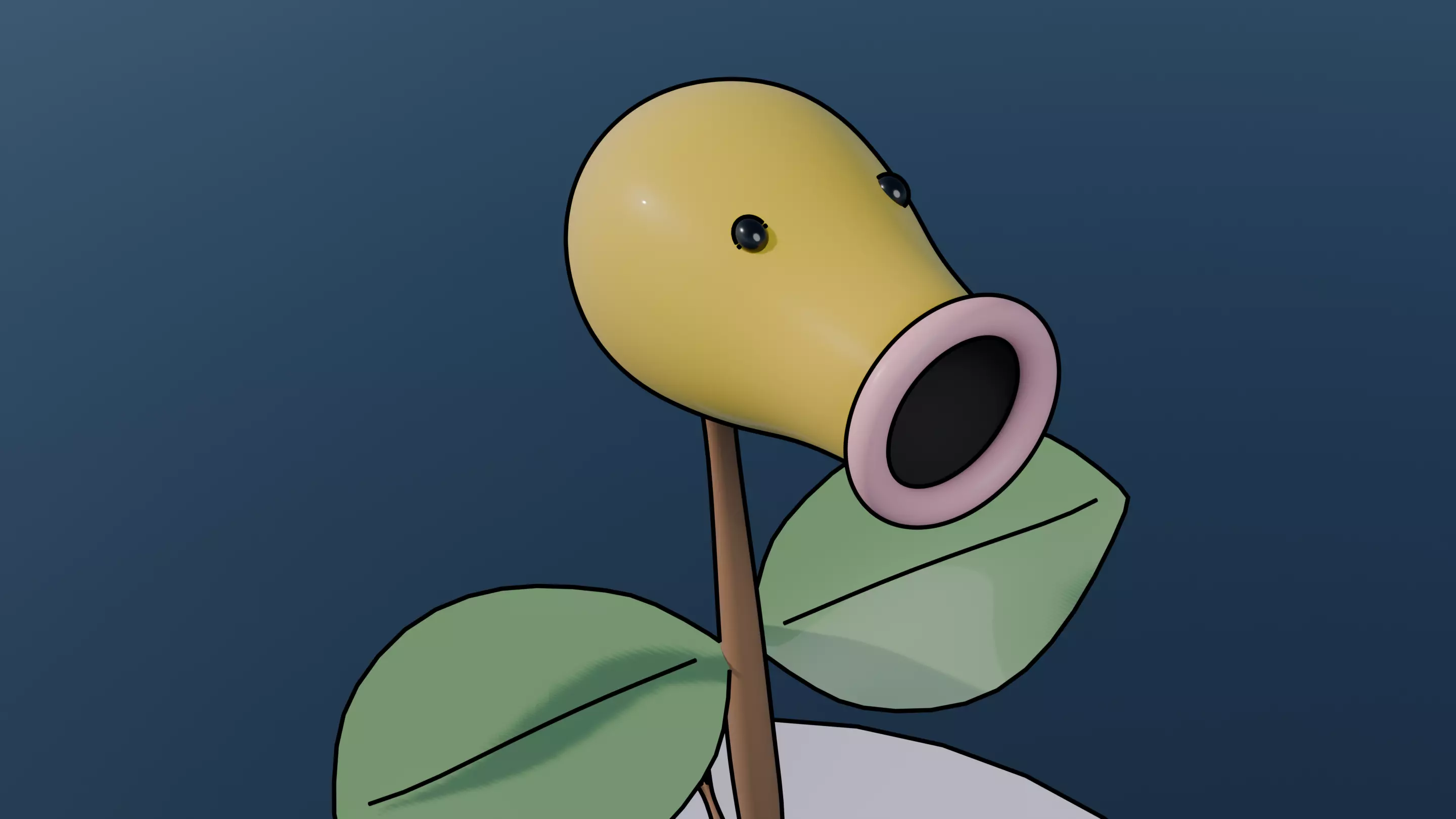 Pokemon Bellsprout and Shiny Version 3D model_7